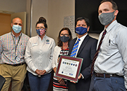 Members from the Charleston VA and ESGR present Seven Seals Award
